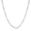 Thumbnail Image 1 of Men's 3.0mm Figaro Chain Necklace in Solid 14K White Gold - 24"