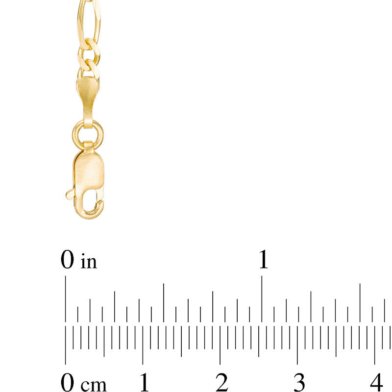 3.1mm Figaro Chain Necklace in 14K Gold 