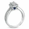 Thumbnail Image 1 of Vera Wang Love Collection 1 CT. T.W. Emerald-Cut Diamond Split Shank Ring in 14K White Gold