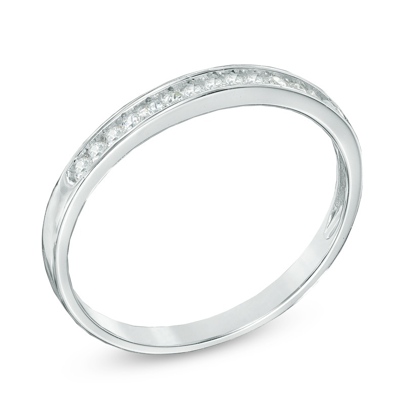 1/10 CT. T.W. Diamond Anniversary Band in Sterling Silver