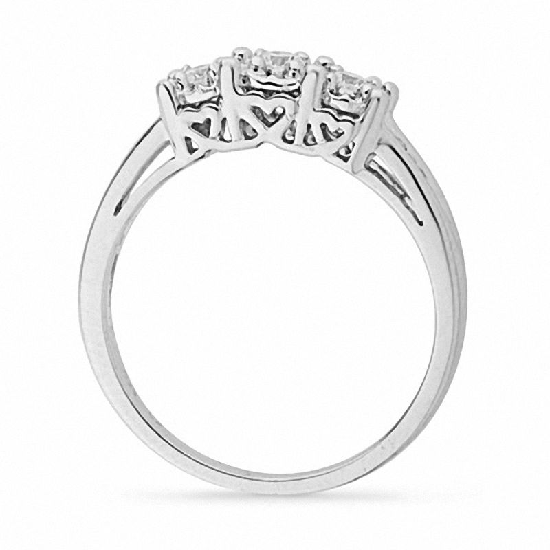 925 silver ring with 3 diamonds sale