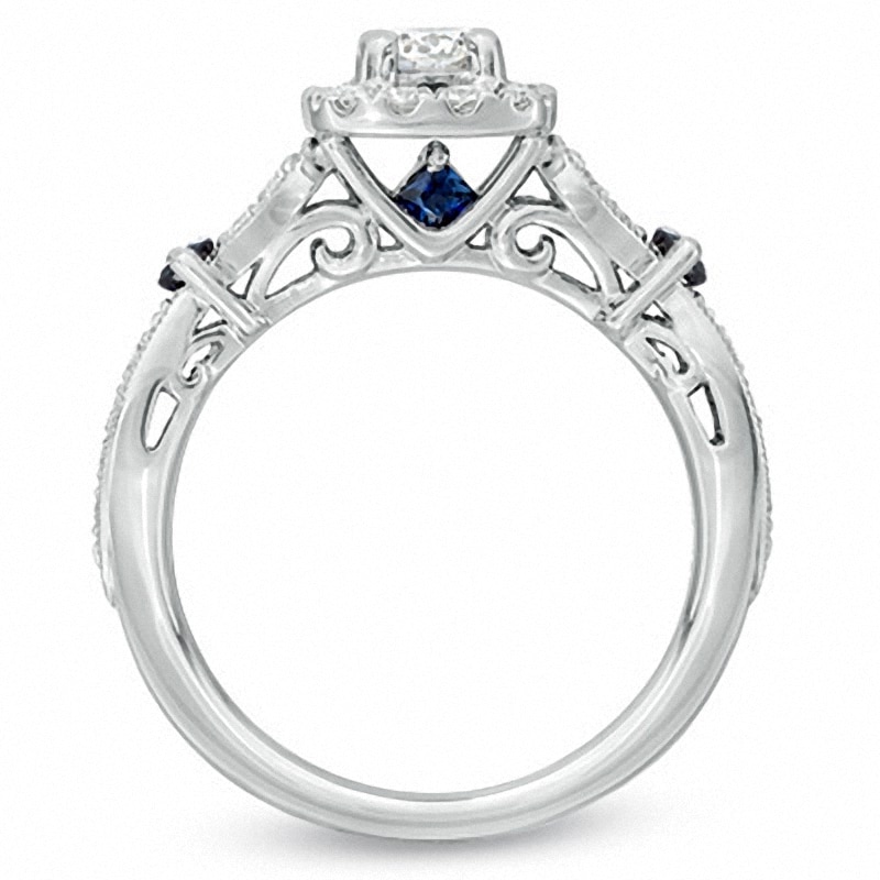 Vera Wang Love Collection 3/4 CT. T.W. Diamond Vintage-Style Ring in 14K White Gold