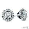 Thumbnail Image 1 of Vera Wang Love Collection 3/4 CT. T.W. Diamond Frame Stud Earrings in 14K White Gold