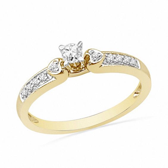 Yellow Gold Promise Rings For Her 2024 www.alhudapk
