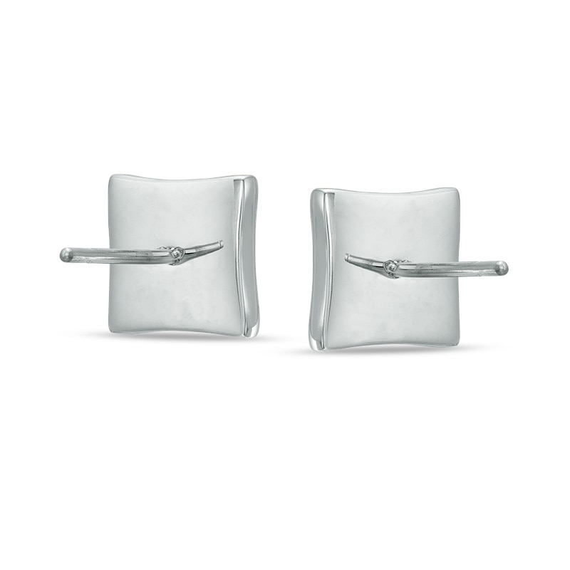 Men's 1/4 CT. T.W. Diamond Star Earrings in Stainless Steel