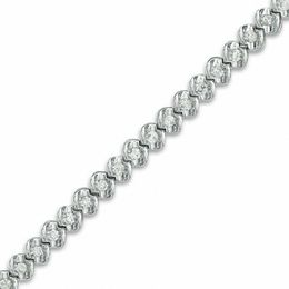 1 CT. T.W. Diamond Bracelet in 10K White Gold - 7.25&quot;