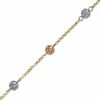 Thumbnail Image 1 of Filigree Bead Station Bracelet in 14K Tri-Tone Gold - 7.25"