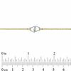 Thumbnail Image 2 of Double Heart Anklet in 14K Two-Tone Gold - 10"