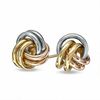 Thumbnail Image 0 of Love Knot Stud Earrings in 14K Tri-Tone Gold