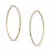 55mm Polished Hoop Earrings in 14K Gold