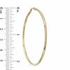 55mm Polished Hoop Earrings in 14K Gold
