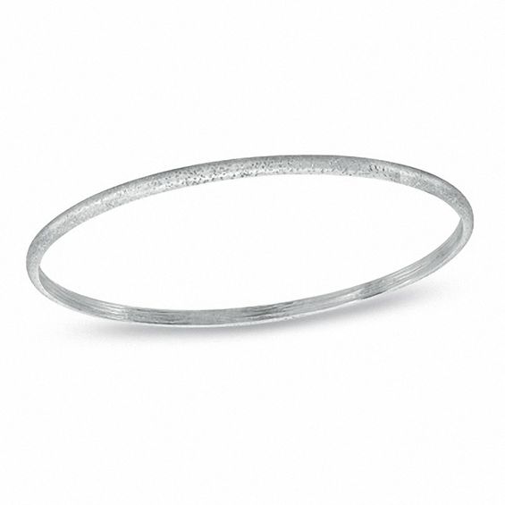 Charles Garnier Stackable Oval Bangle in Sterling Silver | Zales