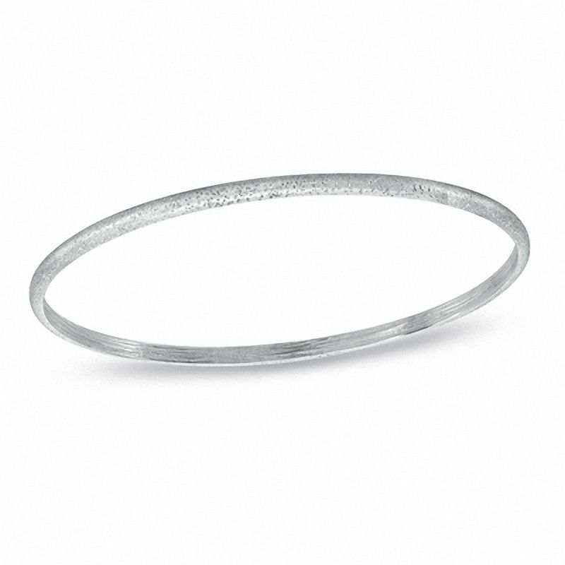Main Image 1 of Charles Garnier Stackable Oval Bangle in Sterling Silver