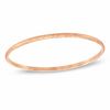 Thumbnail Image 0 of Charles Garnier Stackable Oval Bangle in Sterling Silver with 18K Rose Gold Plate