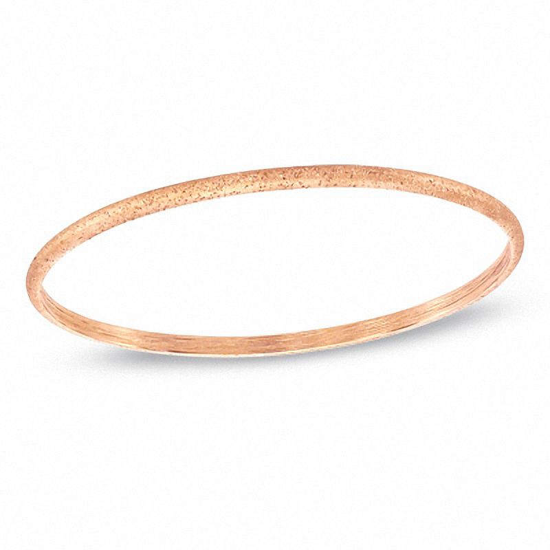 Charles Garnier Stackable Oval Bangle in Sterling Silver with 18K Rose Gold Plate