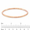 Thumbnail Image 1 of Charles Garnier Stackable Oval Bangle in Sterling Silver with 18K Rose Gold Plate