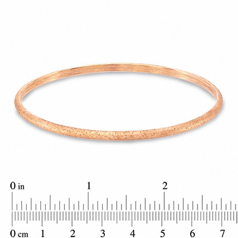 Charles Garnier Stackable Oval Bangle in Sterling Silver with 18K Rose Gold Plate