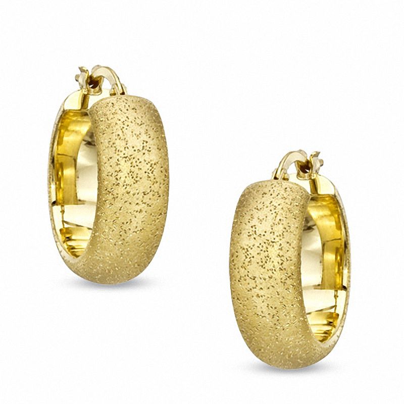 Charles Garnier 20mm Hoop Earrings in Sterling Silver with 18K