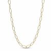Thumbnail Image 1 of Charles Garnier Oval Link Necklace in Sterling Silver with 18K Gold Plate - 30"