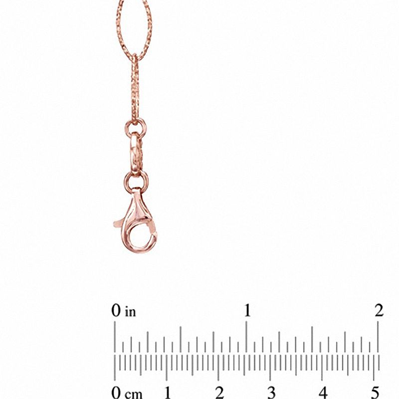 Charles Garnier Oval Link Necklace in Sterling Silver with 18K Rose Gold Plate - 30"