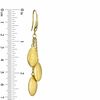 Thumbnail Image 1 of Charles Garnier Triple Oval Drop Earrings in Sterling Silver with 18K Gold Plate