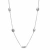 Thumbnail Image 1 of Charles Garnier Oval Station Necklace in Sterling Silver - 25"