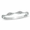 Thumbnail Image 1 of Stackable Diamond Accent Station Ring in 10K White Gold