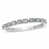 Thumbnail Image 0 of Stackable Diamond Accent Square Row Ring in 10K White Gold