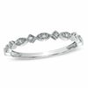 Thumbnail Image 1 of Stackable Diamond Accent Geometric Ring in 10K White Gold