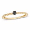 Thumbnail Image 0 of Stackable Black Diamond Accent Circle Ring in 10K Gold