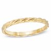 Stackable Twist Ring in 10K Gold