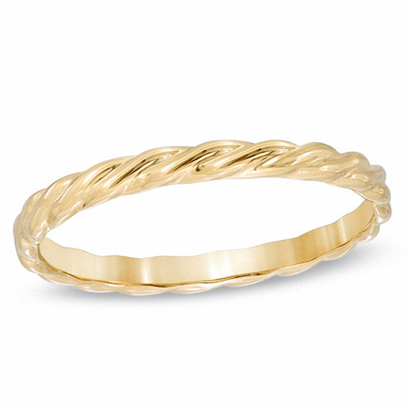 Main Image 1 of Stackable Twist Ring in 10K Gold