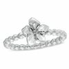 Thumbnail Image 0 of Stackable Lotus Flower Ring in 10K White Gold