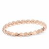 Stackable Beaded Ring in 10K Rose Gold