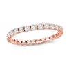 Thumbnail Image 0 of 1 CT. T.W. Diamond Prong-Set Eternity Wedding Band in 14K Rose Gold