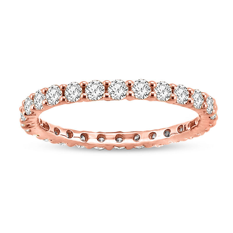 Rose gold eternity discount band