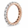 Thumbnail Image 1 of 1 CT. T.W. Diamond Prong-Set Eternity Wedding Band in 14K Rose Gold