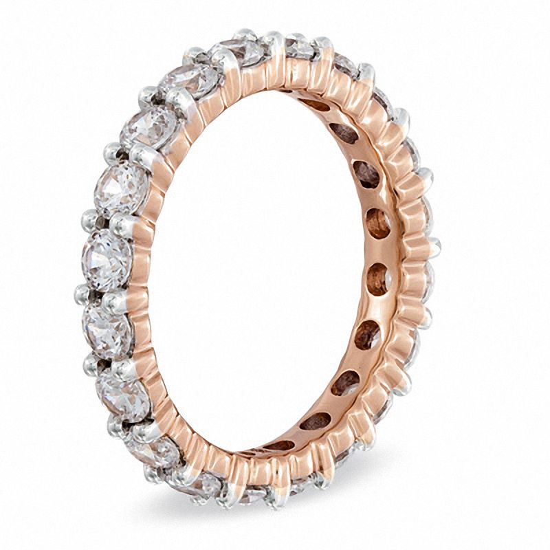 1 CT. T.W. Diamond Prong-Set Eternity Wedding Band in 14K Rose Gold