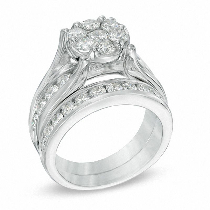 Cluster wedding set hotsell
