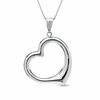 Thumbnail Image 0 of Tilted Heart Pendant in 14K White Gold
