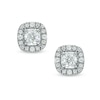 Thumbnail Image 0 of 3/8 CT. T.W. Certified Canadian Diamond Frame Stud Earrings in 14K White Gold (I/I2)