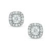 Thumbnail Image 1 of 3/8 CT. T.W. Certified Canadian Diamond Frame Stud Earrings in 14K White Gold (I/I2)