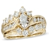 Thumbnail Image 0 of 1-1/2 CT. T.W. Marquise Diamond Bridal Set in 14K Gold