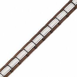 Men's Bracelet in Two-Tone Stainless Steel - 8.75&quot;