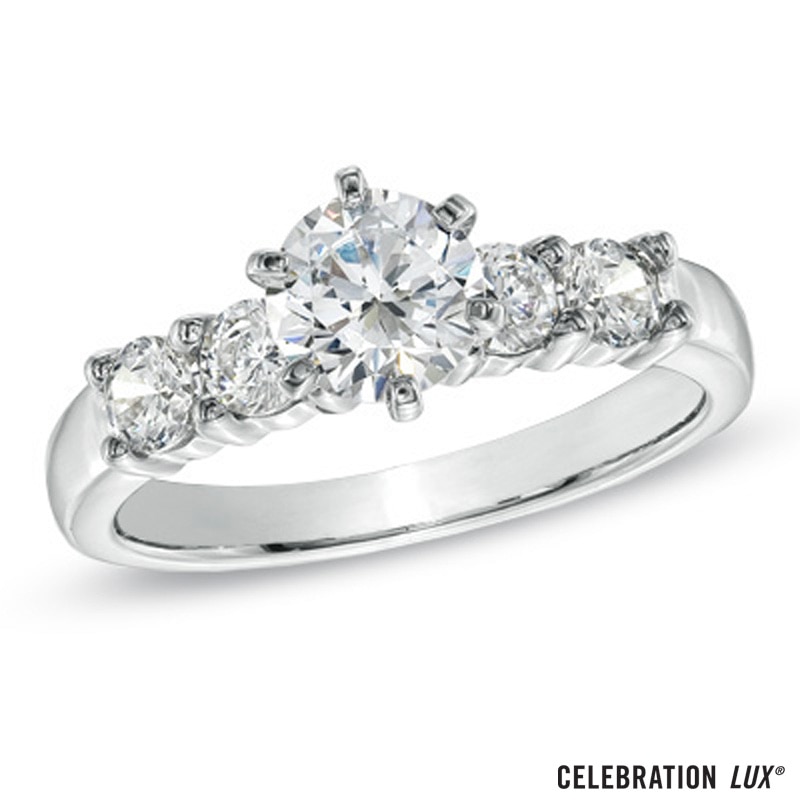 Celebration 102® 1-1/4 CT. T.W. Diamond Engagement Ring in 18K White Gold (I/SI2)