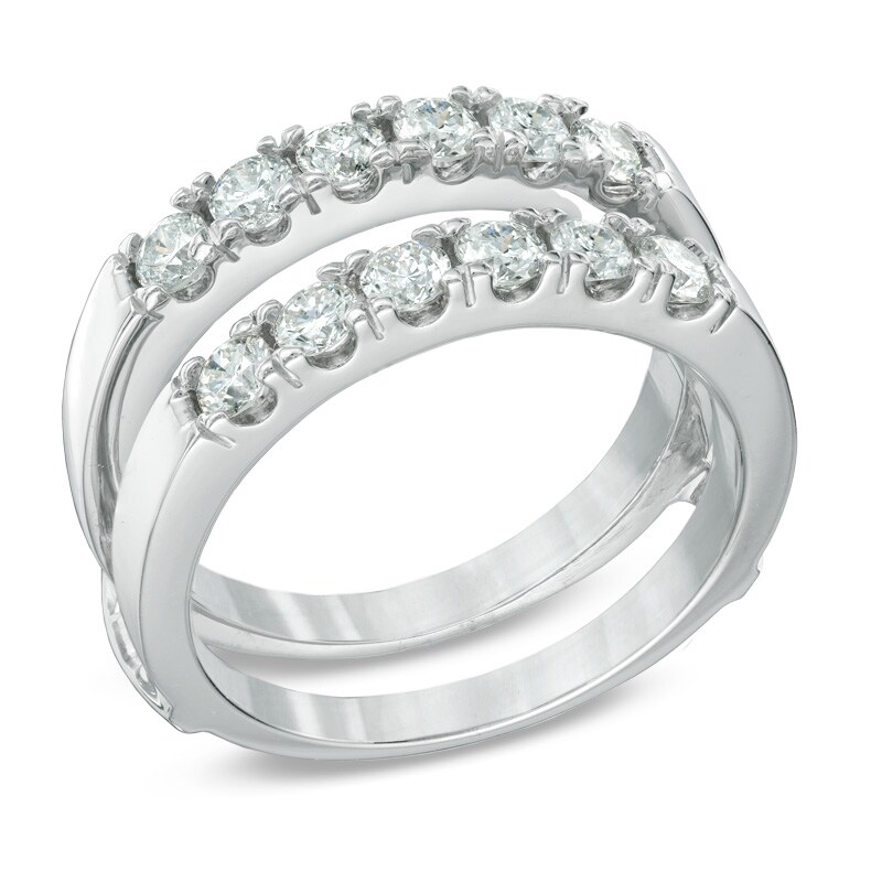 1 CT. T.W. Certified Canadian Diamond Solitaire Enhancer in 14K White Gold (I/I1)