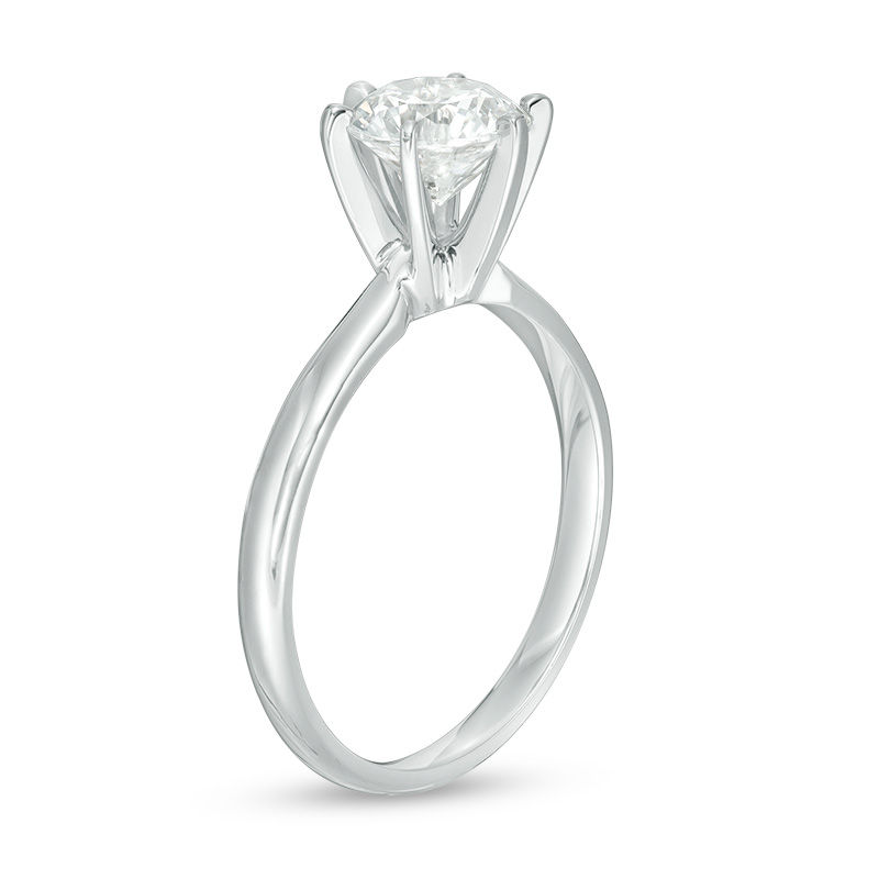 1-1/5 CT. Diamond Solitaire Engagement Ring in 14K White Gold (J/I3)