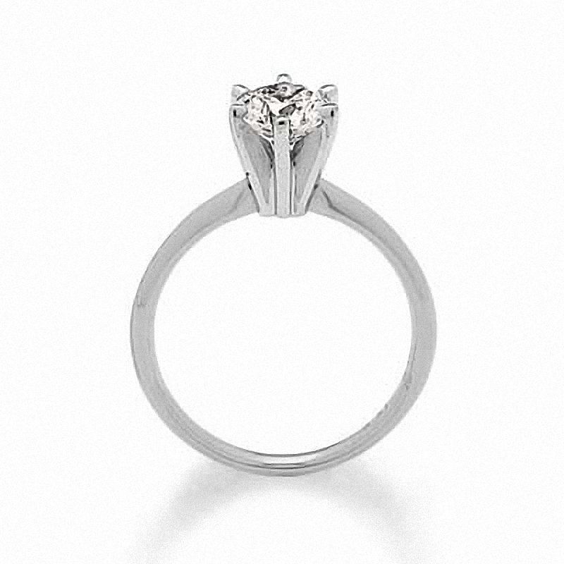 1-1/5 CT. Diamond Solitaire Engagement Ring in 14K White Gold (J/I3)