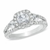 Thumbnail Image 0 of Celebration Ideal 1-5/8 CT. T.W. Diamond Three Stone Engagement Ring in 14K White Gold (I/I1)