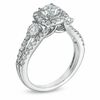 Thumbnail Image 2 of Celebration Ideal 1-5/8 CT. T.W. Certified Diamond Three Stone Engagement Ring in 14K White Gold (I/I1)